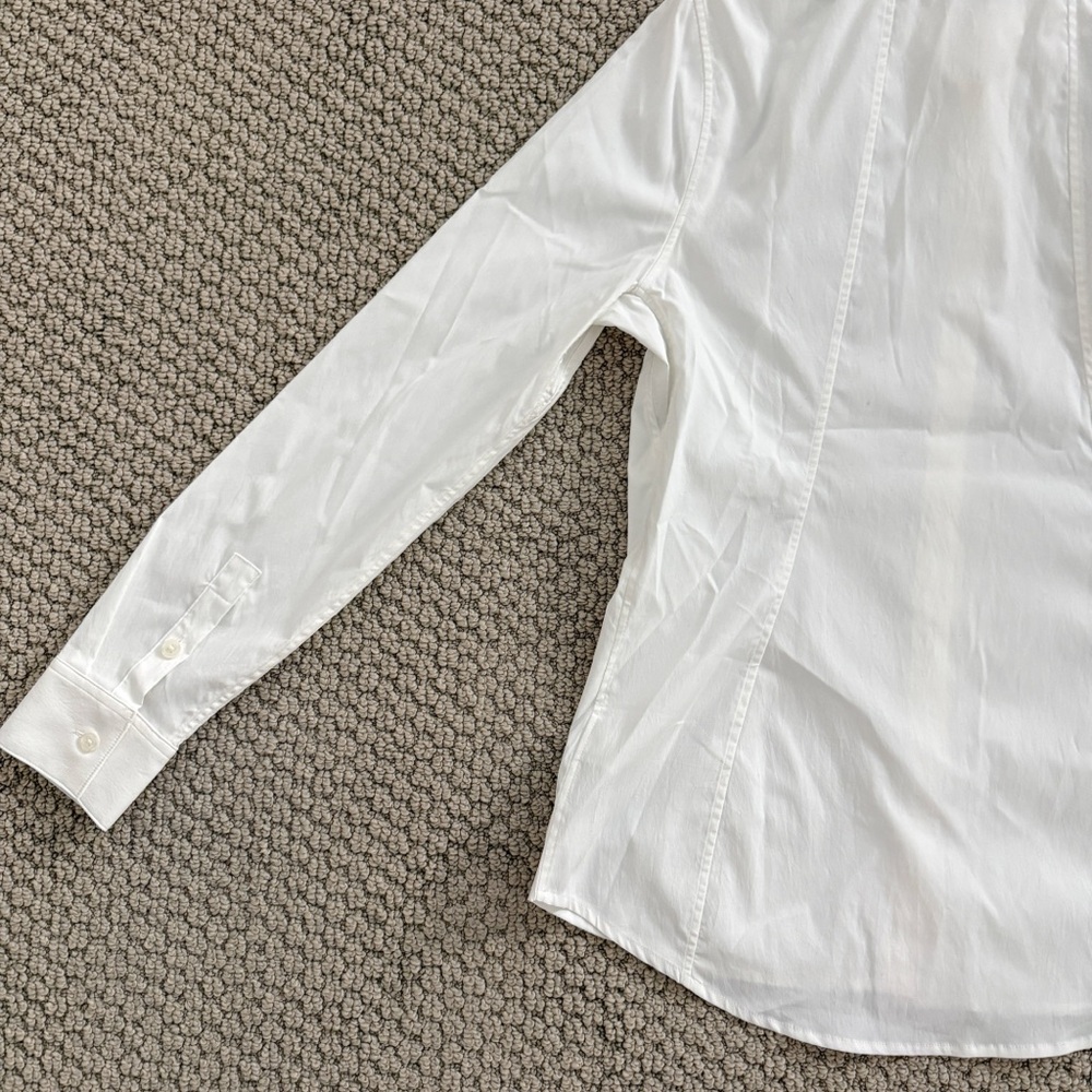 Athleta Womens NWT S Crisp White Collared Shirt - Picture 10 of 11
